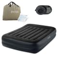 Miniatyrbilde 1 av 7: Oppblåsbar madrass 203x152x42 cm med innebygd elektrisk pumpe INTEX 64124