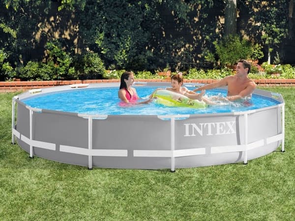 Ram trädgårdspool 366 x 76 cm 16in1 INTEX 26712 + bubbelmaskin GRATIS