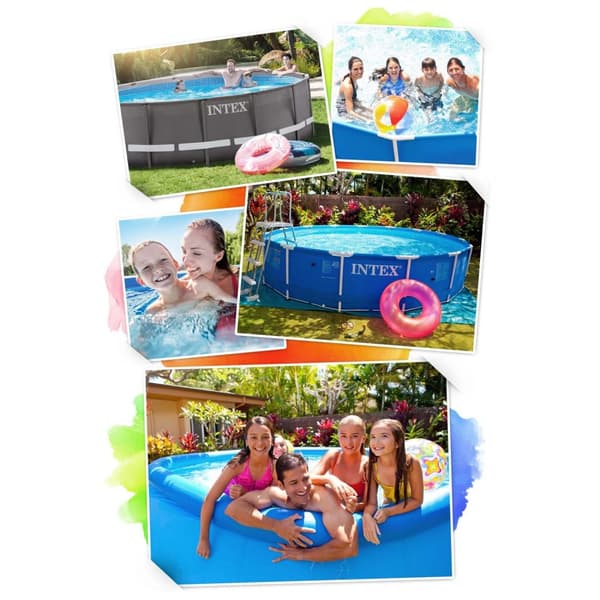 Ramme hagebasseng 300 x 200 x 75 cm 15in1 INTEX 28272 + boblemaskin GRATIS