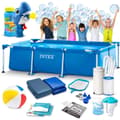 Miniatyrbilde 1 av 9: Ramme hagebasseng 300 x 200 x 75 cm 15in1 INTEX 28272 + boblemaskin GRATIS