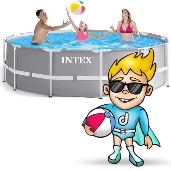 Ramme havepool 366 x 99 cm 17in1 INTEX 26716 + boblemaskine GRATIS