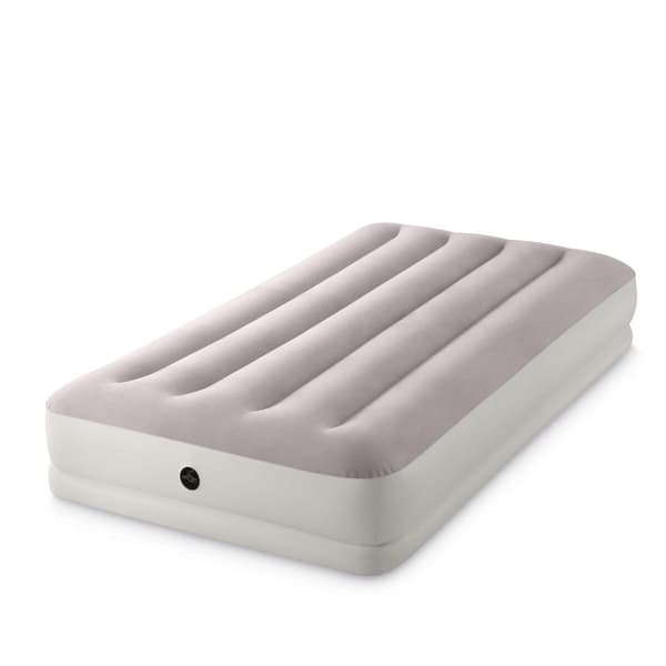 Oppblåsbar madrass 191x99x30 cm med elektrisk pumpe INTEX 64177