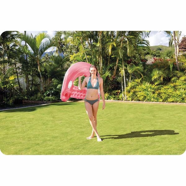 Svømmestol med håndtag 147 x 99 cm pink INTEX 58859