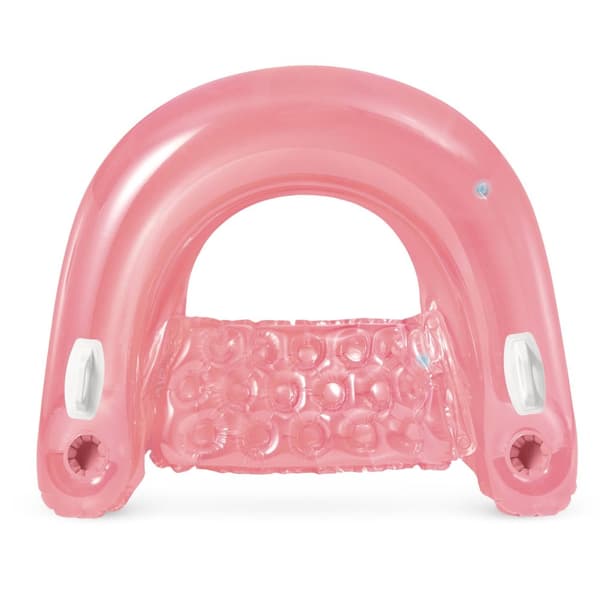 Svømmestol med håndtag 147 x 99 cm pink INTEX 58859