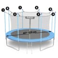 Miniatyrbilde 2 av 2: Innernett for 435 cm 14 fot Neo-Sport trampoliner