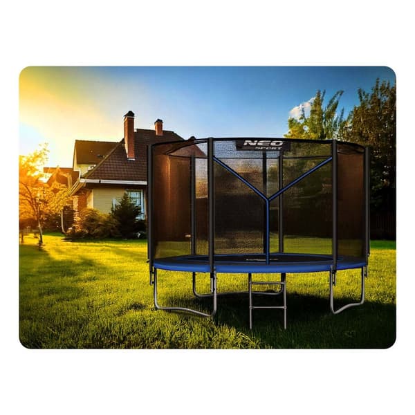 Hagetrampolin 10ft/312cm med utendørs nett og stige Neo-Sport