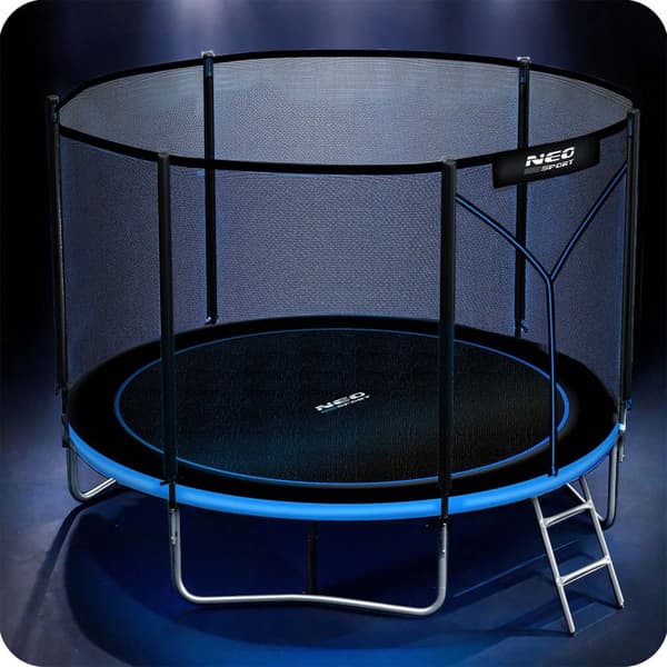 Hagetrampolin 10ft/312cm med utendørs nett og stige Neo-Sport