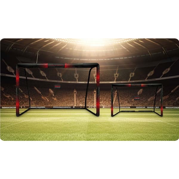 Fotballmål 300 x 200 x 120 cm NS-473 sort og rød
