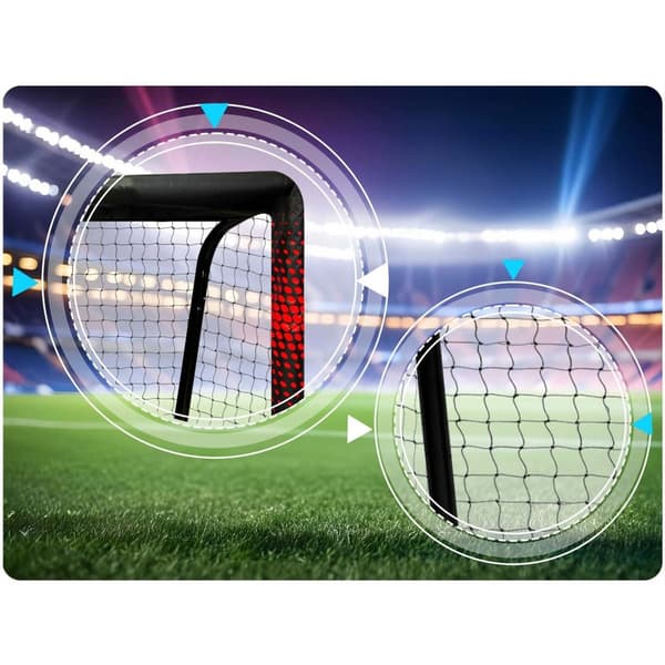 Fotballmål 300 x 200 x 120 cm NS-473 sort og rød