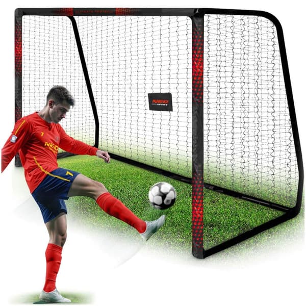 Fotballmål 300 x 200 x 120 cm NS-473 sort og rød