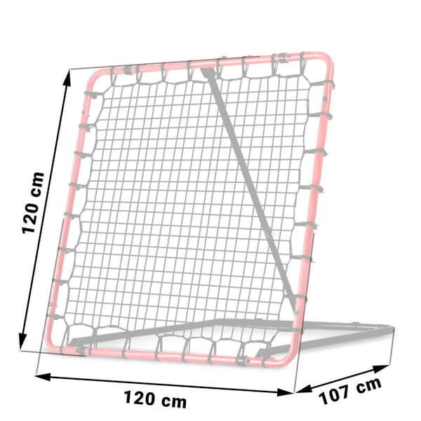 Neo-Sport NS-491 rebounder harjoitustavoite 120 x 120 cm