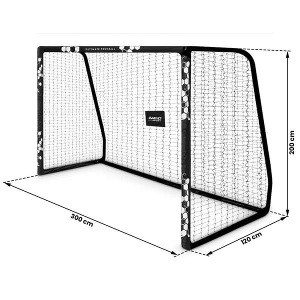 Fotballmål 300 x 200 x 120 cm NS-472 sekskant