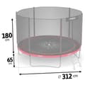 Miniatyrbillede 3 af 9: Havetrampolin 10ft/312cm med udendørs net og stige Neo-Sport