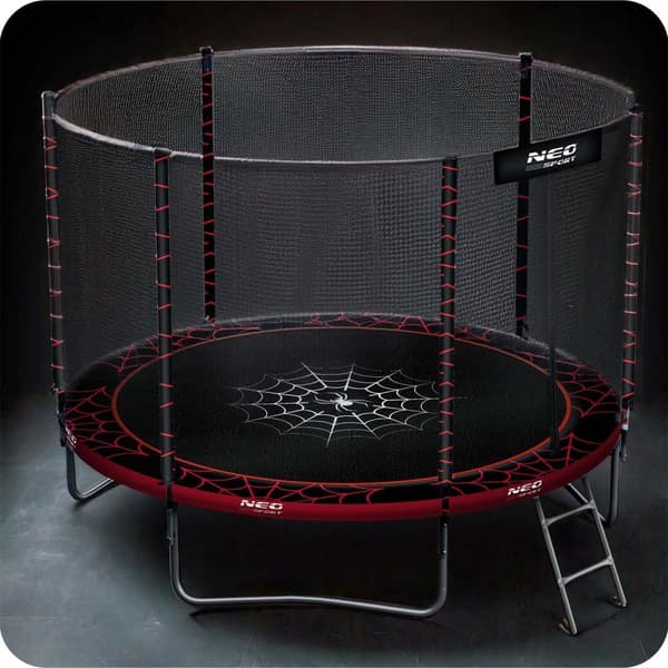 Havetrampolin 10ft/312cm med udendørs net og stige Neo-Sport