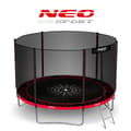 Miniatyrbillede 8 af 9: Havetrampolin 10ft/312cm med udendørs net og stige Neo-Sport