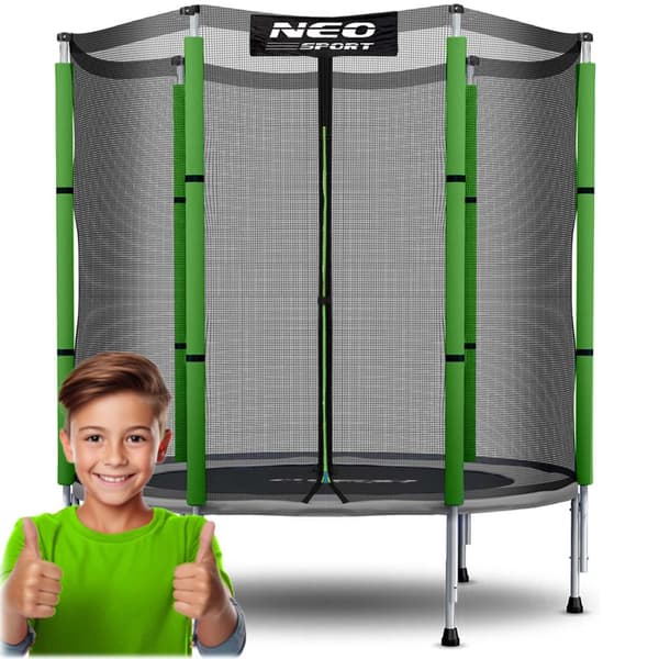 Hagetrampolin for barn 140 cm 4,5 fot Neo-Sport