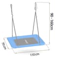 Miniatyrbillede 6 af 9: Rektangulær storkeredegynge Neo-Sport Swingo 110 x 70 cm
