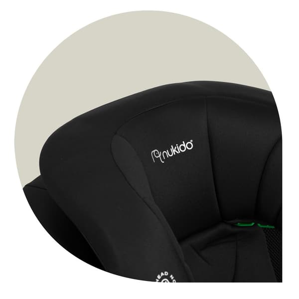 Nukido Louis Soft Autostol Sort 15-36kg ISOFIX