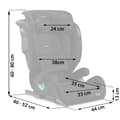 Miniatyrbillede 6 af 9: Nukido Louis Soft Autostol Sort 15-36kg ISOFIX