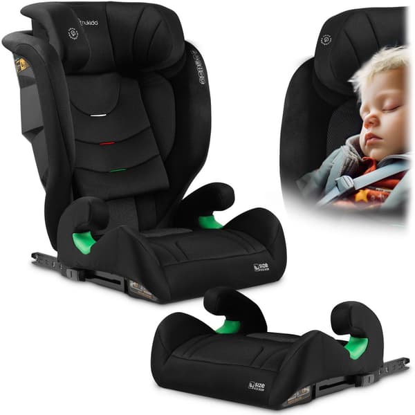 Nukido Louis Soft Autostol Sort 15-36kg ISOFIX