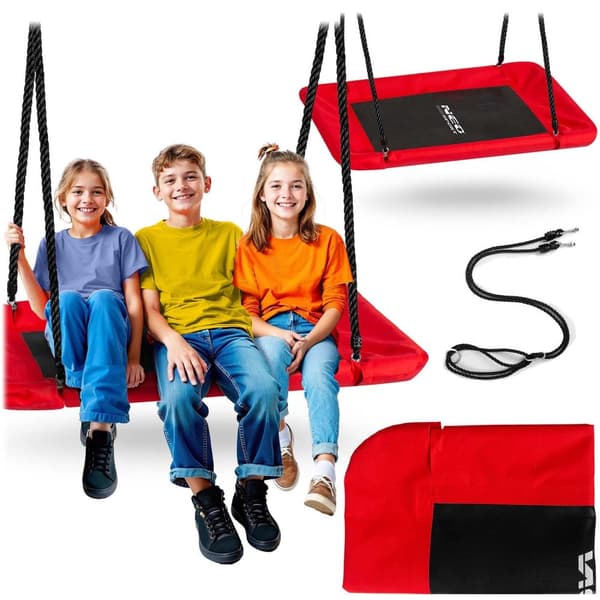 Rektangulär storkbo gunga Neo-Sport Swingo 110 x 70 cm