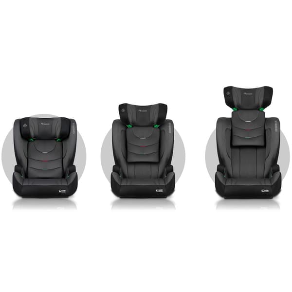 Nukido Louis Soft Bilsete Svart/Grå 15-36kg ISOFIX