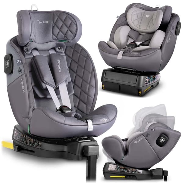 Nukido Prestige Line Bilbarnstol Grå 0-36kg ISOFIX