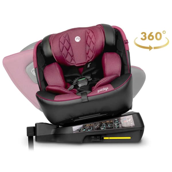 Nukido Prestige Line Autostol Sort/Pink 0-36kg ISOFIX
