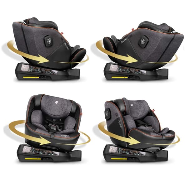 Nukido Prestige Line Bilbarnstol Svart/Grå 0-36kg ISOFIX