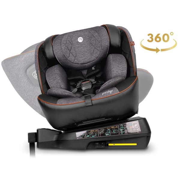 Nukido Prestige Line Bilbarnstol Svart/Grå 0-36kg ISOFIX