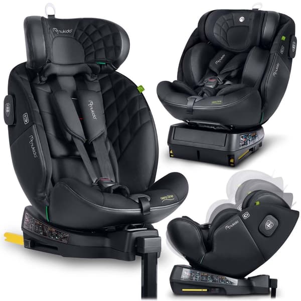 Nukido Aero Line Autostol Sort 0-36kg ISOFIX