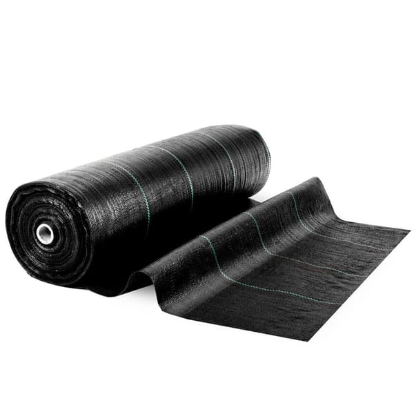 Hageagrotekstil 1,6 m x 50 m 70 g/m2 + 50 Plonos-stifter - svart