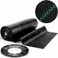 Miniatyrbilde 4 av 7: Hageagrotekstil 1,6 m x 50 m 70 g/m2 + 50 Plonos-stifter - svart