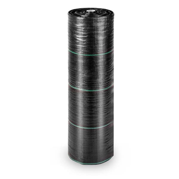 Hageagrotekstil 1,6 m x 50 m 70 g/m2 + 50 Plonos-stifter - svart