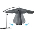 Miniatyrbilde 6 av 9: Sammenleggbar hageparaply 8 segmenter 350 cm med trekk Plonos PL-881