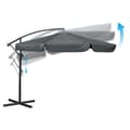 Miniatyrbilde 6 av 9: Sammenleggbar hageparaply 6 segmenter 350 cm med trekk Plonos PL-880