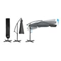 Miniatyrbilde 7 av 9: Sammenleggbar hageparaply 6 segmenter 350 cm med trekk Plonos PL-880
