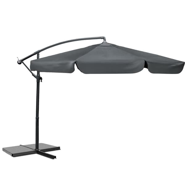 Sammenleggbar hageparaply 6 segmenter 350 cm med trekk Plonos PL-880