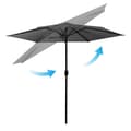 Miniatyrbilde 6 av 9: Sammenleggbar hageparaply 6 segmenter 300 cm med trekk Plonos PL-884