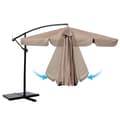 Miniatyrbilde 5 av 9: Sammenleggbar hageparaply 8 segmenter 350 cm med trekk Plonos PL-881