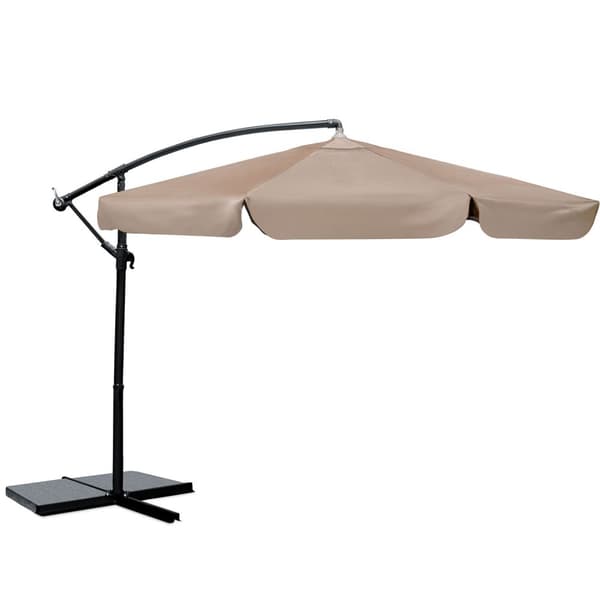 Sammenleggbar hageparaply 8 segmenter 350 cm med trekk Plonos PL-881