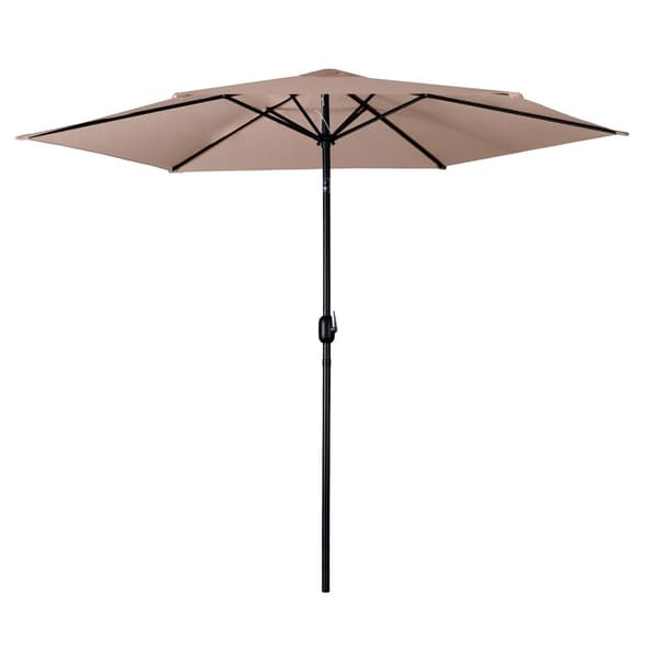 Taitettava puutarhasateenvarjo 6 segmenttiä 300 cm kannella Plonos PL-884