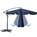 Miniatyrbilde 5 av 8: Sammenleggbar hageparaply 6 segmenter 350 cm med trekk Plonos PL-880