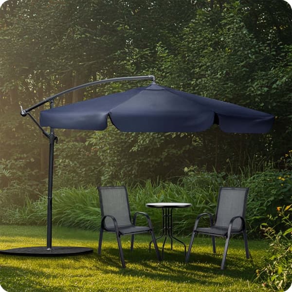 Sammenleggbar hageparaply 6 segmenter 350 cm med trekk Plonos PL-880