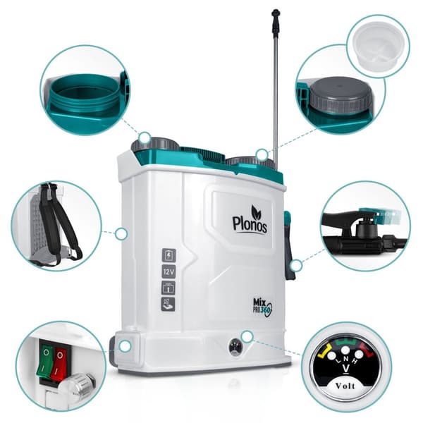 Batteridrevet sprøyte med blandebatteri Plonos PL-603
