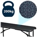 Miniatyrbilde 6 av 9: Sammenleggbar serveringshagebenk 180 cm Plonos sort