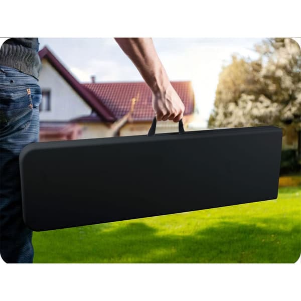 Sammenleggbar serveringshagebenk 180 cm Plonos sort