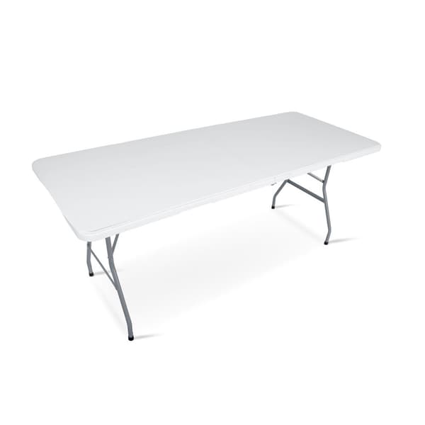 Fällbart trädgårdsserveringsbord 180 cm Plonos vit