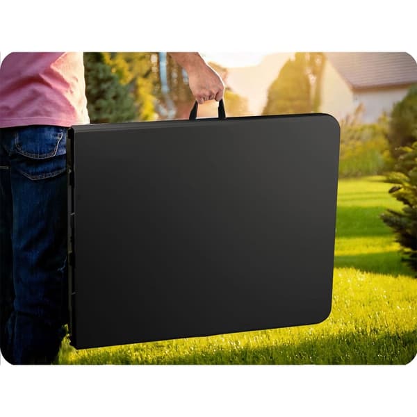 Sammenleggbart hageserveringsbord 180 cm Plonos sort