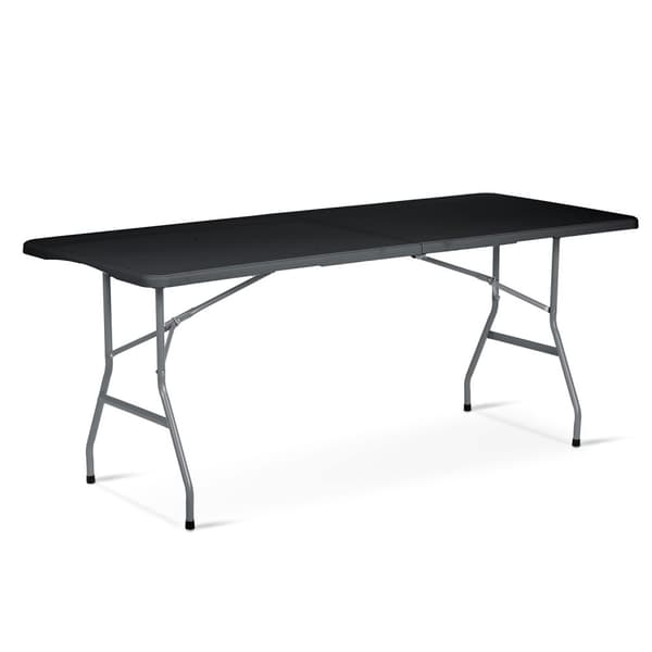 Sammenleggbart hageserveringsbord 180 cm Plonos sort